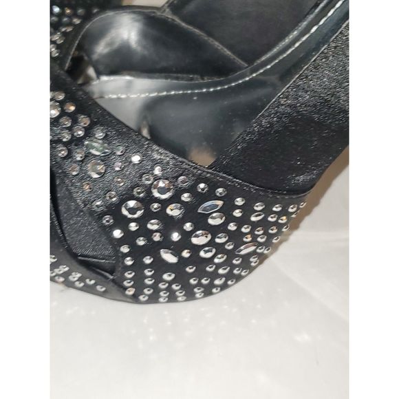 Deb Women's Shoes Stiletto Heels Bling Formal Party Platform Size 9 - Picture 7 of 12